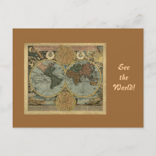Old World Map Gifts Postcard