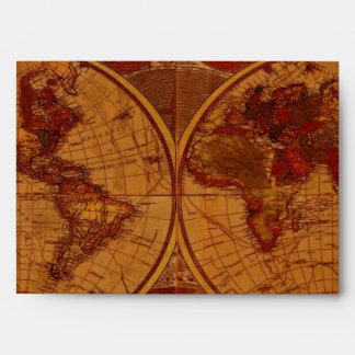 OLD WORLD MAP Greeting Card Envelope