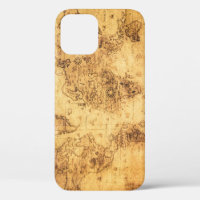 Old World Map: Stained Parchment Vintage
