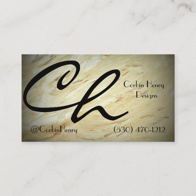 Old World Marble Business Cards (Front)