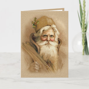 Old World Santa 2 Holiday Card