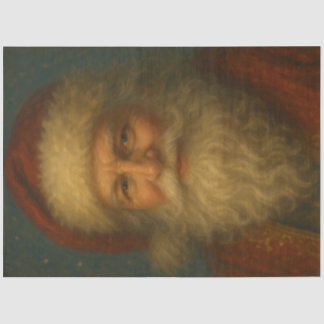 Old World Santa Classic Christmas Portrait  Tissue Paper