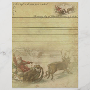Old World Santa Letterhead - Letter from Santa