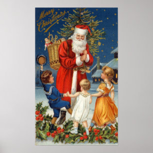 Old World Santa Poster