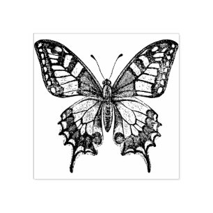Old World Swallowtail Butterfly Rubber Stamp
