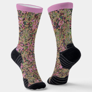 Old World Victoria Chic-Pink Design Socks