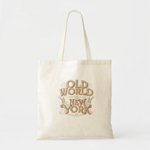 old world vs new york tote bag