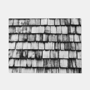 Old Worn Wooden Board Wall  Doormat