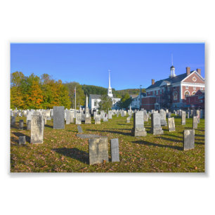 Old Yard Cemetery, Stowe, Vermont Photo Print