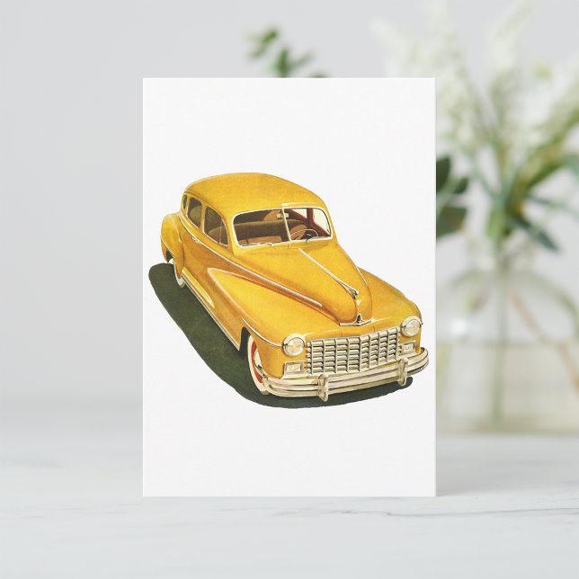 Old Yellow Car Invitations (Creator Uploaded)