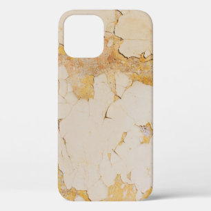 Old yellow stucco backgroundabstract, aged, antiqu iPhone 12 case
