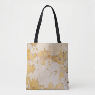 Old yellow stucco backgroundabstract, aged, antiqu tote bag