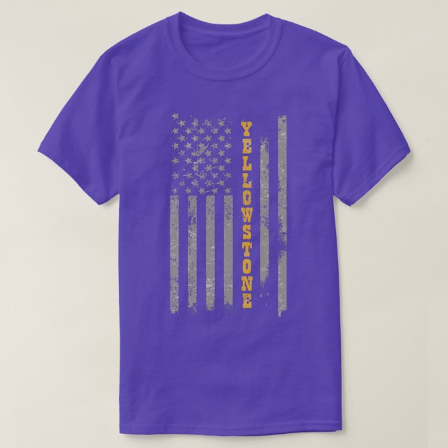 Old Yellowstone Flag T-Shirt (Design Front)