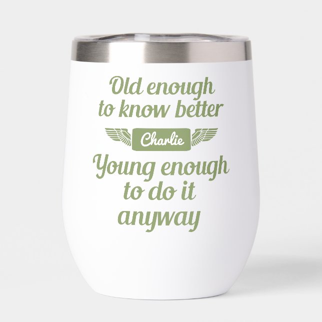 "Old & Young" custom name tote bags (Back)