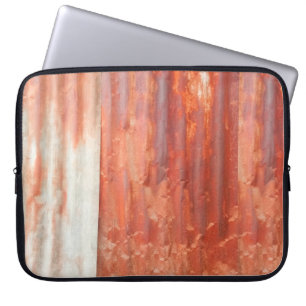 Old zinc background in vintage style. Rusted wall Laptop Sleeve
