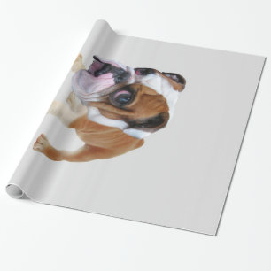 Olde English Bulldogge Puppy Bulldog Lover Wrapping Paper