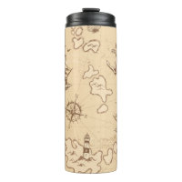 Olden nautical themed sepia pattern
