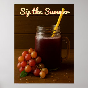 olden Red Grape Juice – “Sip the Summer Poster