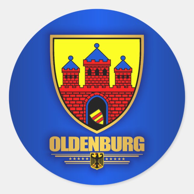 Oldenburg Classic Round Sticker (Front)