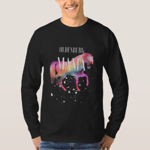 Oldenburg Horse Mama Galaxy Horse Girl Equestrian T-Shirt