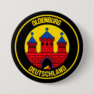 Oldenburg Round Emblem 7.5 Cm Round Badge