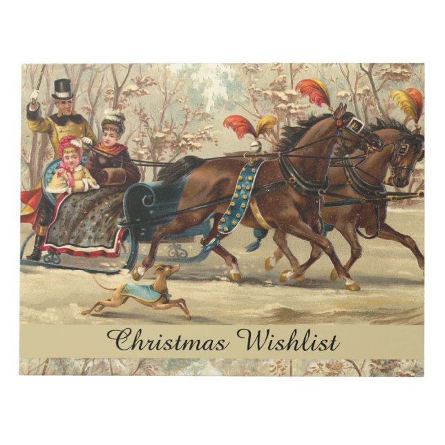 Older and Younger Sisters Ride - Mary Evans Notepad (Front)