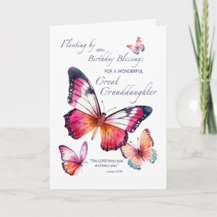Older Great Granddaughter Religious Birthday Card