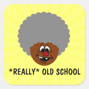 Older than dirt and proud of it senior citizen square sticker