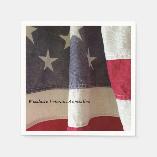 Older USA flag Napkin (Front)