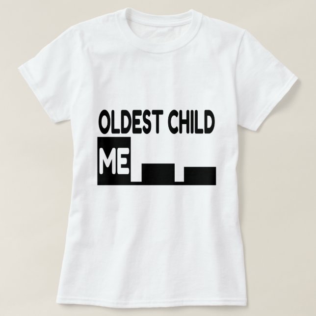 Oldest Child of Three Graph T-Shirt (Design Front)