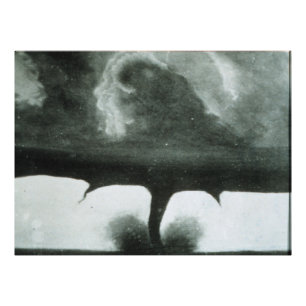 Oldest Known Photograph of a Tornado from 1884
