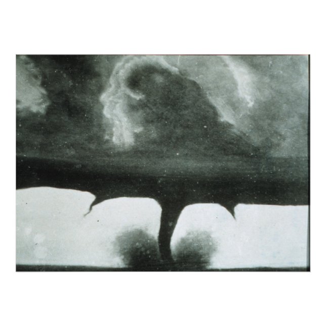 Oldest Known Photograph of a Tornado from 1884 (Front)