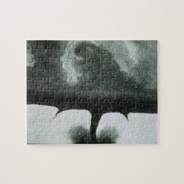 Oldest Known Photograph of a Tornado from 1884 Jigsaw Puzzle (Horizontal)