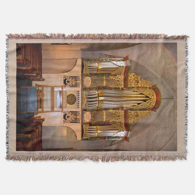 Oldest organ in the world throw blanket (Front)