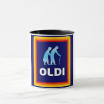 Oldi Birthday Coffee Mug<br><div class="desc">Celebrate life, family, and special moments with this unique and stylish mug. Perfect for daily coffee, tea, or any favorite drink, this mug makes a thoughtful gift for loved ones. Whether you're shopping for a grandma, grandpa, mum, dad, or someone celebrating retirement or a milestone birthday like the 50th, this...</div>