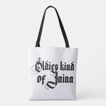 Oldies kind of Jaina shopping tote bag