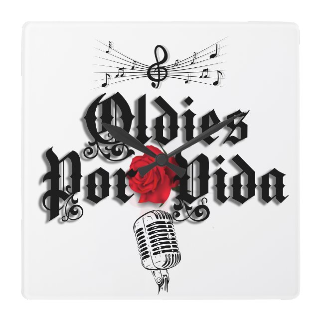 Oldies Por Vida Wall Clock (Oldies Por Vida Wall Clock)