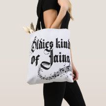 Oldies shopping tote bag