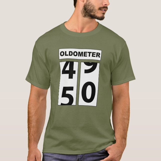 Oldometer 50 T-Shirt (Front)