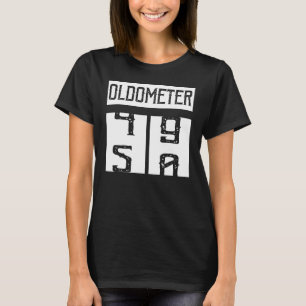 Oldometer 50 Year Old Vintage 1972 50th Birthday T-Shirt