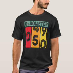 Oldometer 50th Birthday For Men And Women T-Shirt