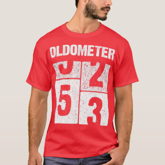 Oldometer 53 Years Old Born in 1968 53rd Birthday T-Shirt