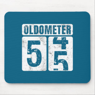 Oldometer 55 Vintage Funny 55th Artwork Mouse Pad