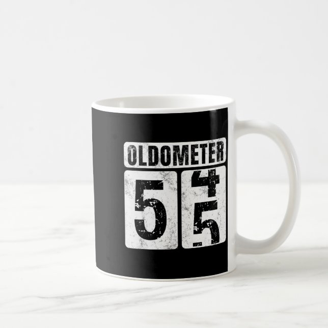 Oldometer 55 Vintage Funny 55th Design Coffee Mug (Right)
