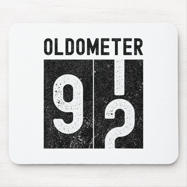 Oldometer 92nd Birthday Funny Retro Turning 92 Yea Mouse Pad (Front)
