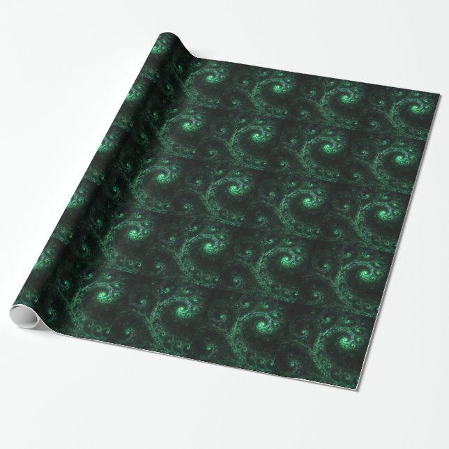 OldOnes Fractal Spiral Wrapping Paper (Unrolled)