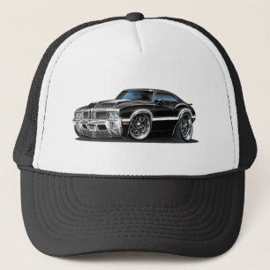 Olds Cutlass 442 Black Car Trucker Hat