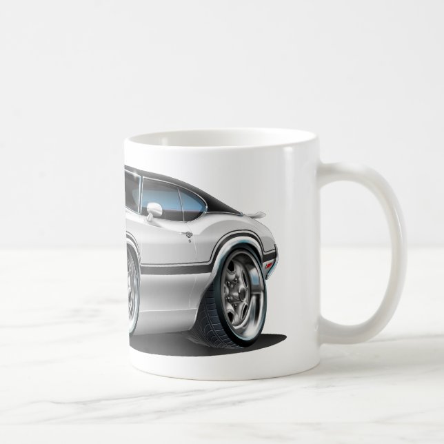 Olds Cutlass 442 White Car Coffee Mug (Right)