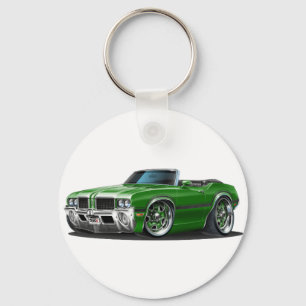 Olds Cutlass Green Convertible Key Ring