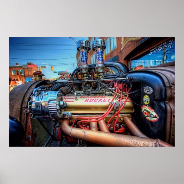 Olds Rocket Poster (Front)